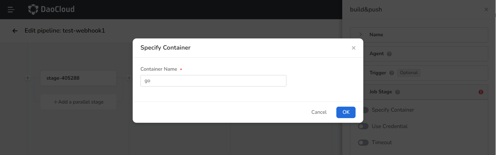 Specify Container01