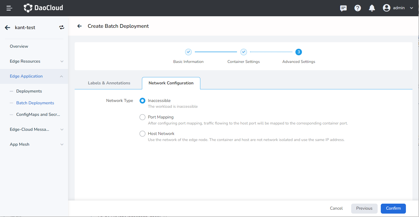 Network Configuration